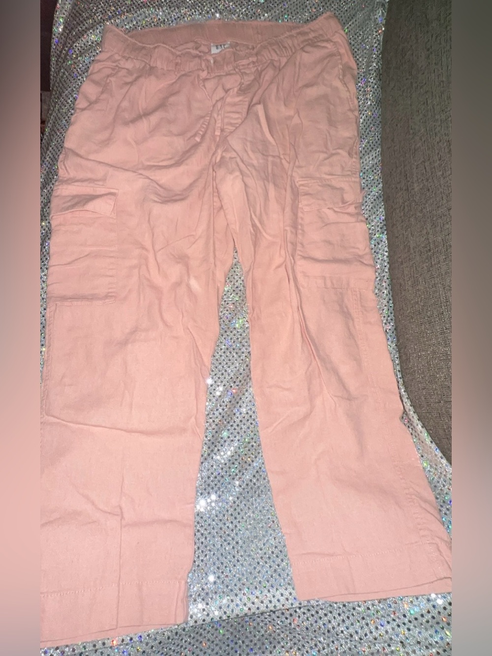 GAP Light Pink Easy Pant Cargo Large LNC